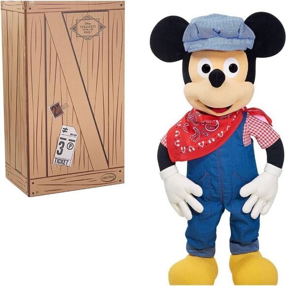 Disney Treasures Of The‎ Disney Vault Engineer Mickey 3 FT Tall Plush Doll NWB - Picture 2 of 7